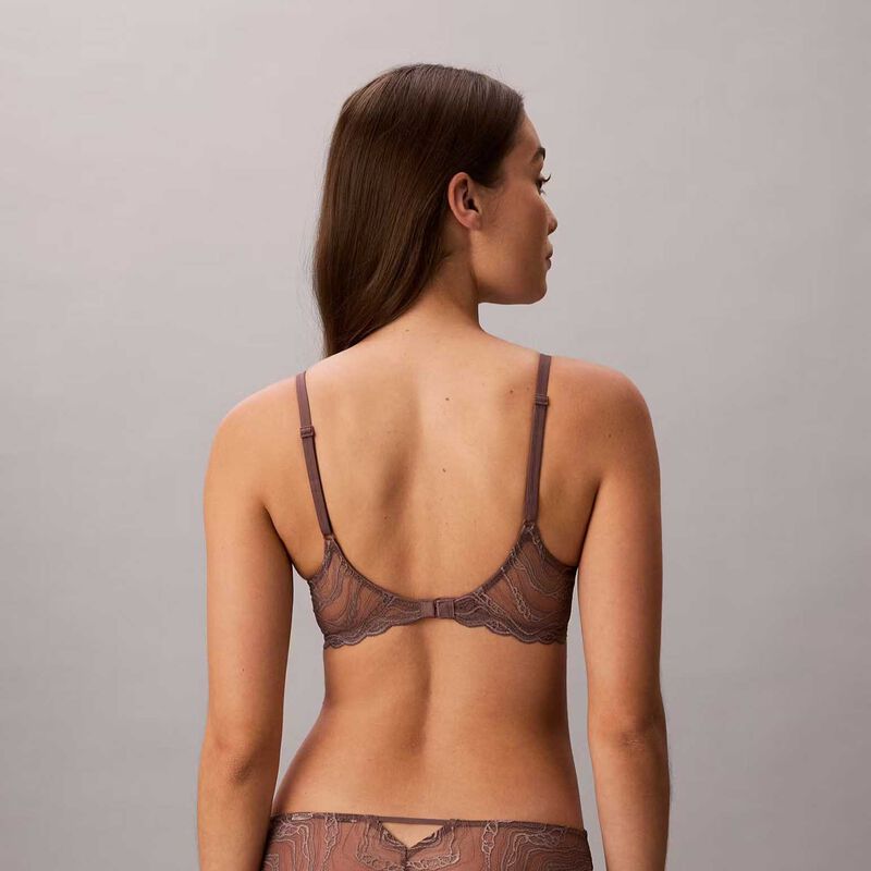 Calvin Klein Sensual Stretch Lace Demi Plunge Bra image number 1